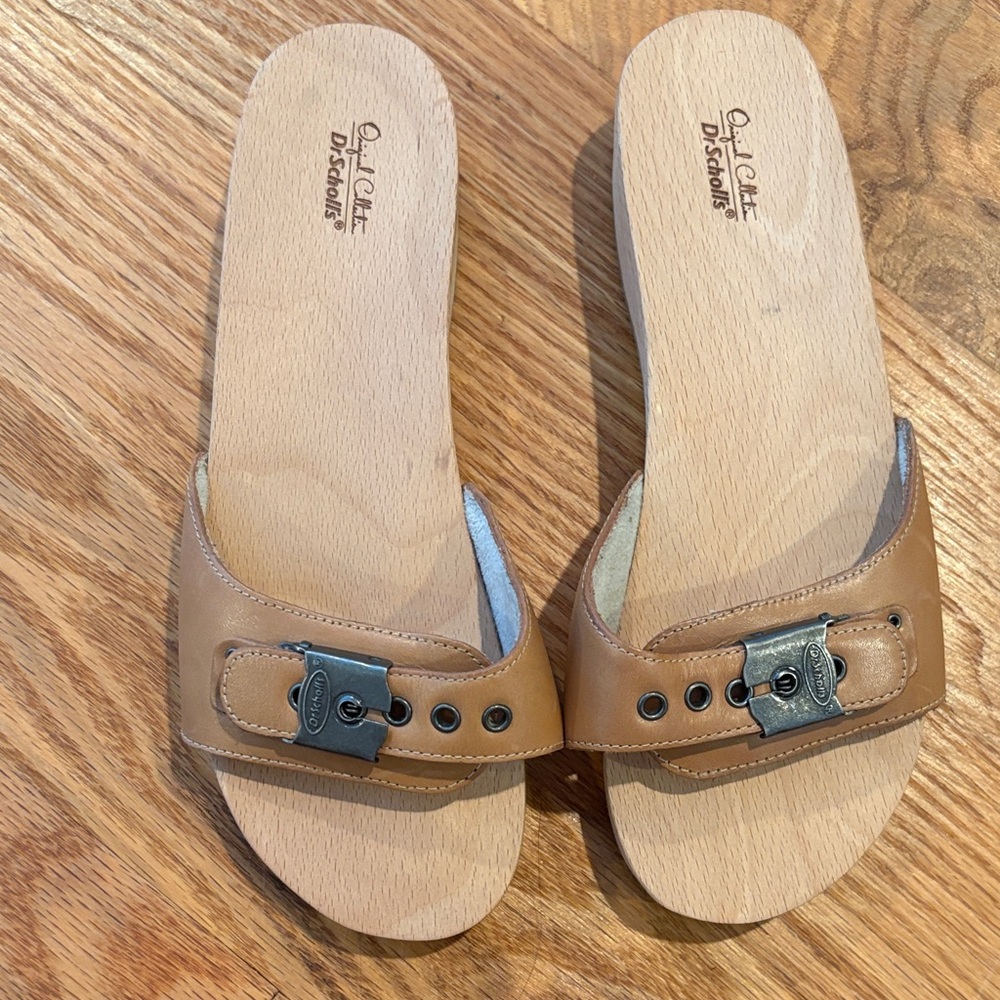Dr. Scholl's Brown Women's Mules with Buckle